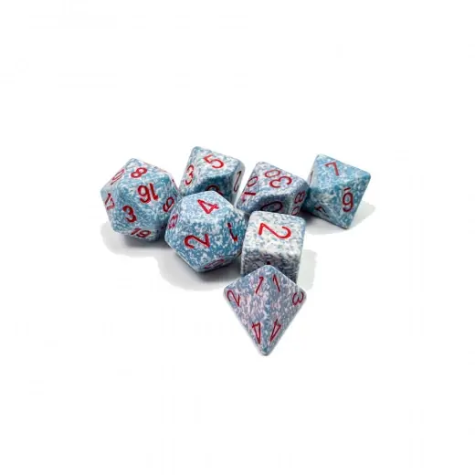Bara idag - Dice Set 7 Speckled Air