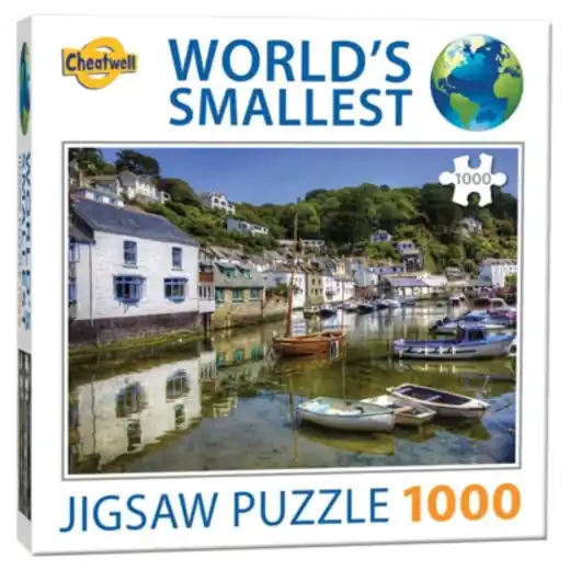 Världens Minsta Pussel Polperro, Cornwall 1000 bitar - Fabrikspris