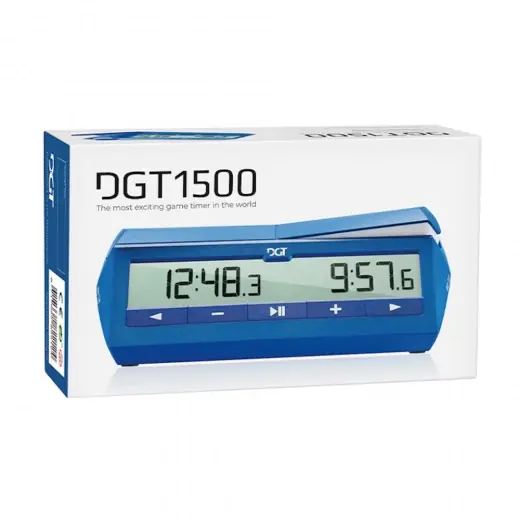 Enkel beställning | DGT1500 Blue digital schackklocka
