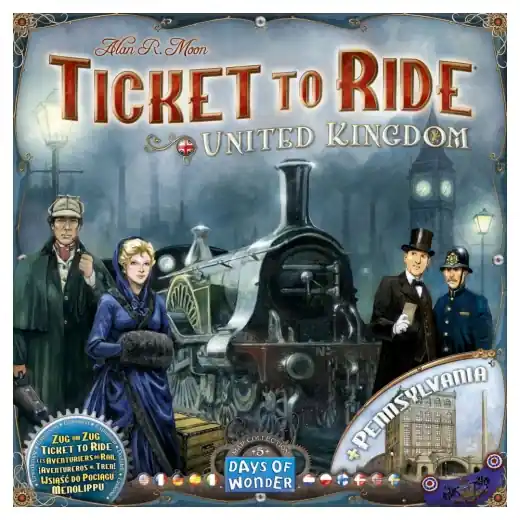 Premiumkvalitet | Ticket to Ride United Kingdom & Pennsylvania (Exp.)