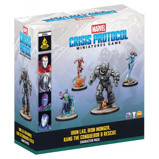 Marvel Crisis Protocol - Iron Lad, Iron Monger, Kang the Conqueror and Rescue (Exp.) | Fyndpris