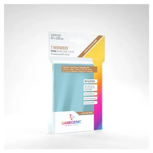 GameGenic Prime Sleeves Clear 65 x 101 mm | Mycket populär