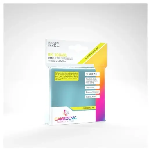 GameGenic Prime Sleeves Clear 80 x 80 mm - Tidsbegränsat erbjudande
