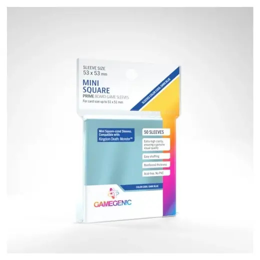 Enkel retur - GameGenic Prime Sleeves Clear 51 x 51 mm