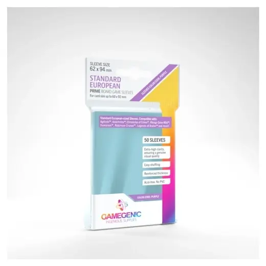 GameGenic Prime Sleeves Clear 60 x 92 mm | Kampanjpris