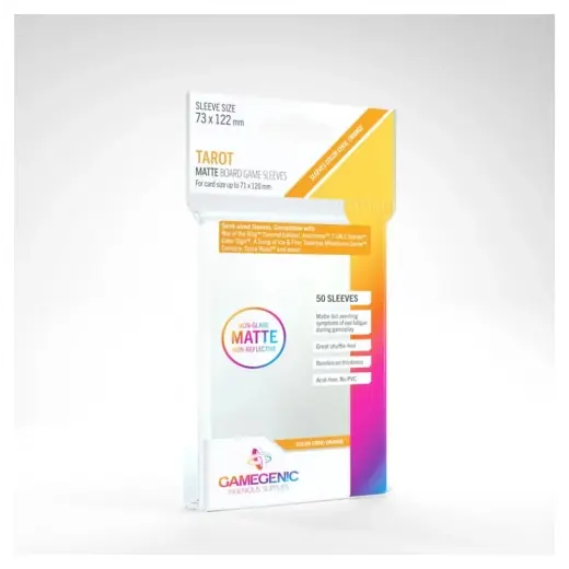 GameGenic Matte Sleeves Clear 71 x 120 mm | Kundfavorit
