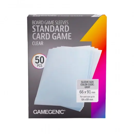 Slutrea - GameGenic Clear Sleeves 64 x 89 mm