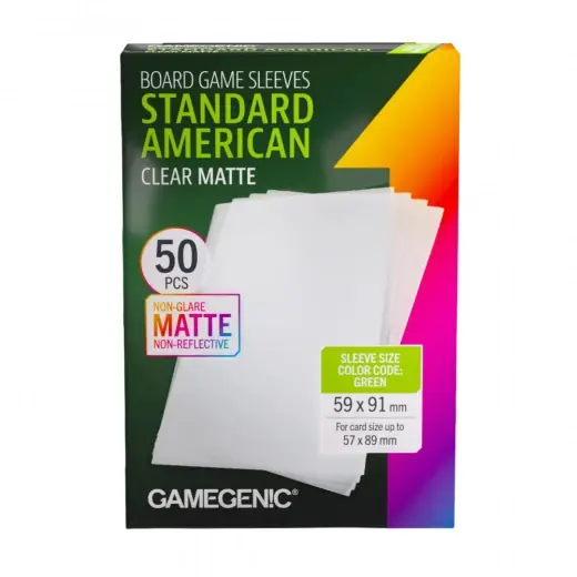 GameGenic Matte Sleeves 57 x 89 mm Clear | Kundernas favorit