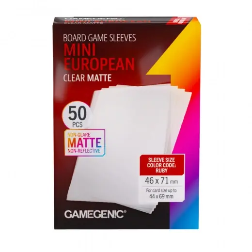 GameGenic Matte Sleeves 44 x 69 mm Clear - Spara mer