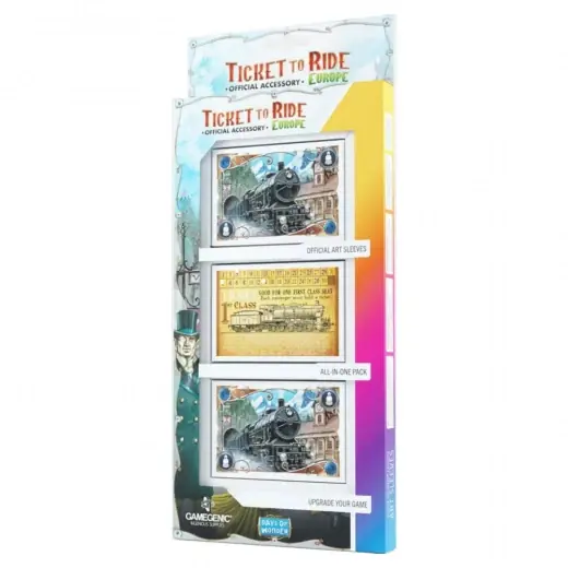 Specialerbjudande - Ticket to Ride Europe Matte Sleeves 58 x 90 mm