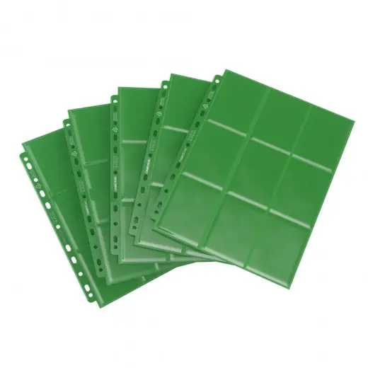 Ta chansen - GameGenic 18-Pocket Side-Loading Pages - Green (10-Pack)
