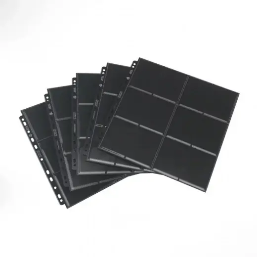 GameGenic 24-Pocket Side-Loading Pages - Black (10-Pack) - Begränsat lager