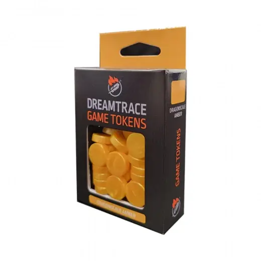 DreamTrace Game Tokens Dragonscale Amber - Premiumkvalitet
