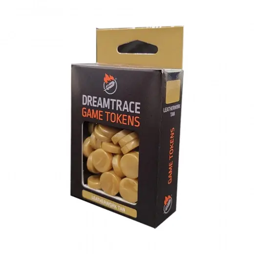 DreamTrace Game Tokens Leatherwork Tan | Toppkvalitet