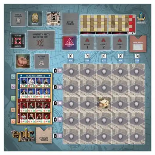 Beställ nu - Tiny Epic Crimes Game Mat (Exp.)
