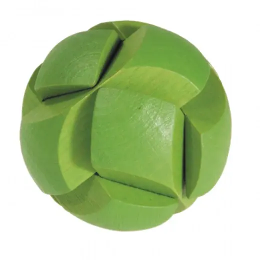 Trä 3D-Pussel Grön Boll - Lägg i varukorg