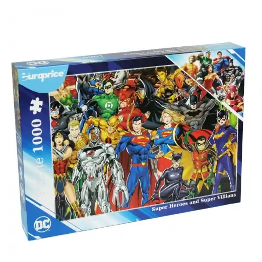 Pussel Super Heroes and Super Villians 1000 Bitar - Enkel beställning