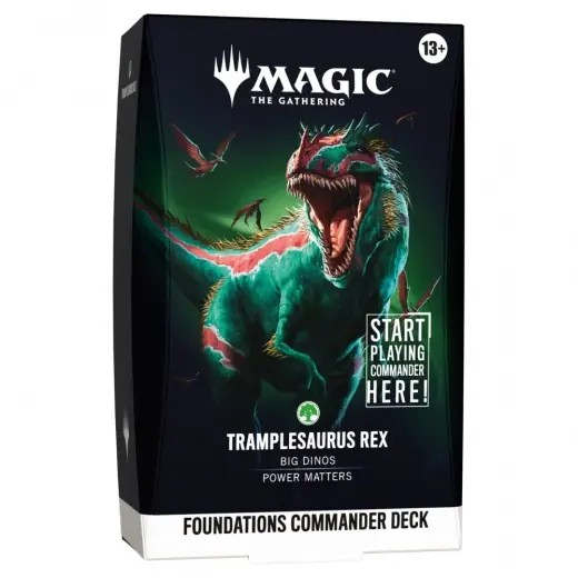 Premiumkvalitet - Magic The Gathering - Tramplesaurus Rex - Foundations Commander Deck