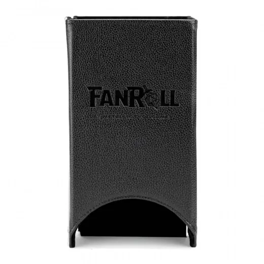 Fabrikspris | Leather Fold Up Dice Tower - Black