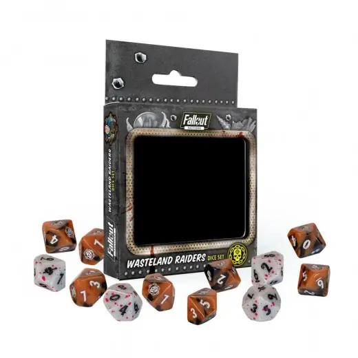 Fallout Factions Dice Set - Wasteland Raiders - Premiumkvalitet