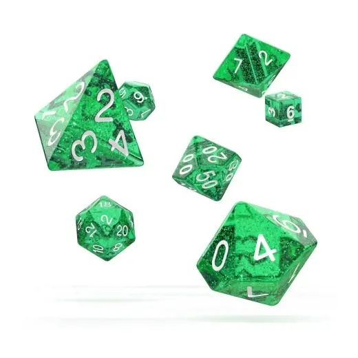 Oakie Doakie Dice RPG Set Speckled - Green 7 pack - Smidig beställning