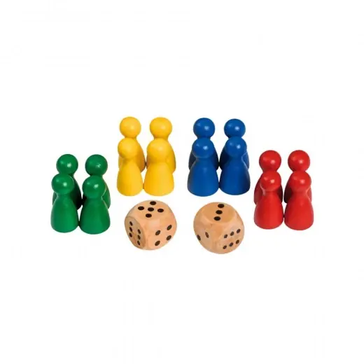 Rabatt - Spelpjäser 24 x 12 mm med tärningar