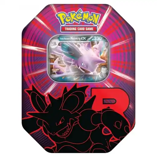 Beställ idag - Pokémon TCG Team Rocket Tin - Nidoking ex