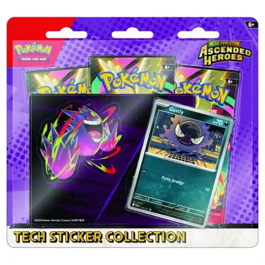 Pokémon TCG Ascended Heroes - Tech Sticker Collection Gastly | Mycket uppskattad