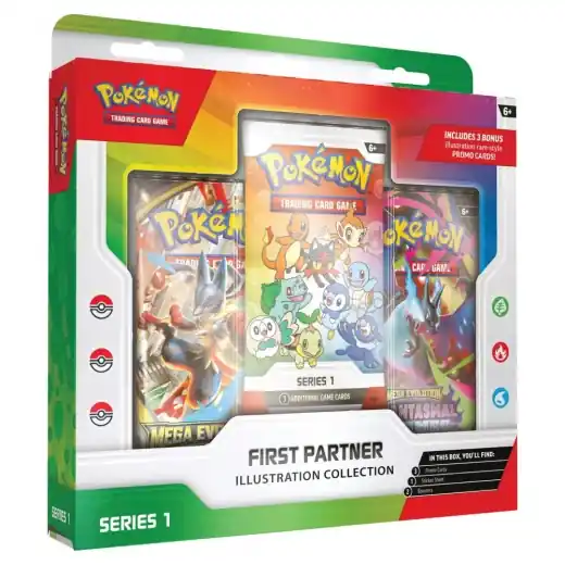 Säker betalning - Pokémon TCG First Partner Illustration Collection - Series 1