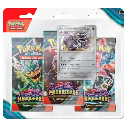 Spara mer - Pokémon TCG Twilight Masquerade Boosters 3-Pack Revavroom