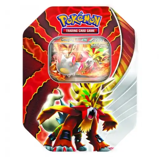 Nytt lägre pris | Pokémon TCG Paradox Destinies Tin - Gouging Fire ex