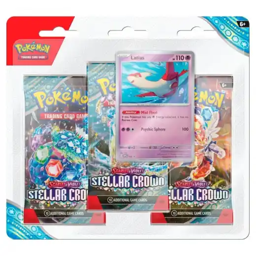 Nyhet i sortimentet - Pokémon TCG Stellar Crown Boosters 3-Pack Latias