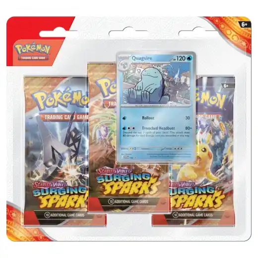 Pokémon TCG Surging Sparks Boosters 3-Pack Quagsire | Nytt i sortimentet
