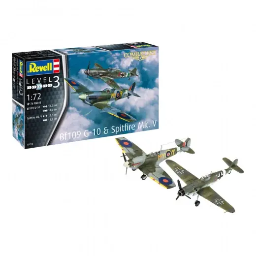 Under begränsad tid - Revell - Bf109 G-10 & Spitfire Mk.V 1 72