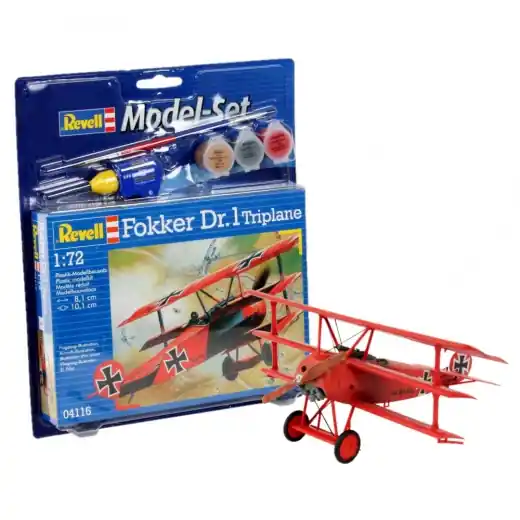 Premiumkvalitet | Revell Model Set - Fokker DR.1 Triplane 1 72 - 37 Bitar