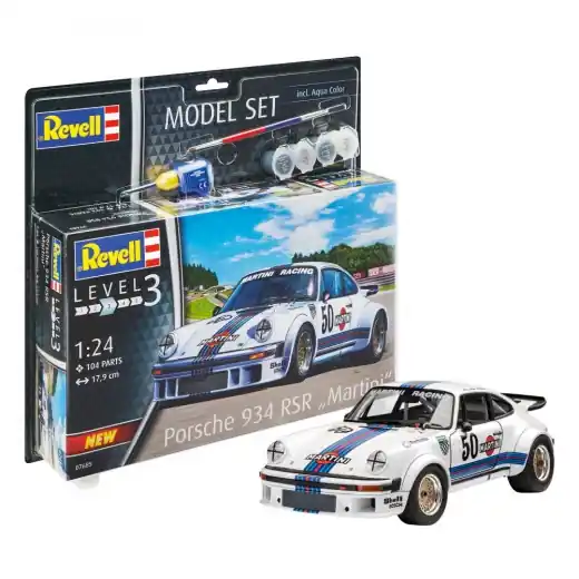 Revell Model Set - Porsche 934 RSR "Martini" 1 24 - 104 Bitar | Snart slut