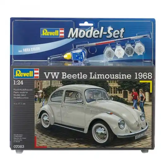 Skynda dig - Revell Model Set - VW Beetle Limousine 1968 1 24 - 125 Bitar