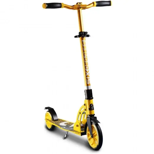 SKADAT Six Degrees Aluminium Scooter Junior 180/145 mm Gul | Direkt från fabriken