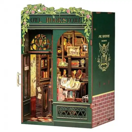 Specialerbjudande | Book Nook Kit - Owl Bookstore