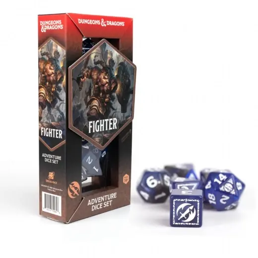 Dungeons & Dragons Adventure Dice Set - Fighter Blue | Prissänkt