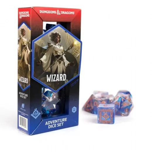 Dungeons & Dragons Adventure Dice Set - Wizard Blue - Sänkt pris