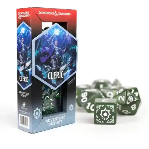 Dungeons & Dragons Adventure Dice Set - Cleric Green - Kanonpris