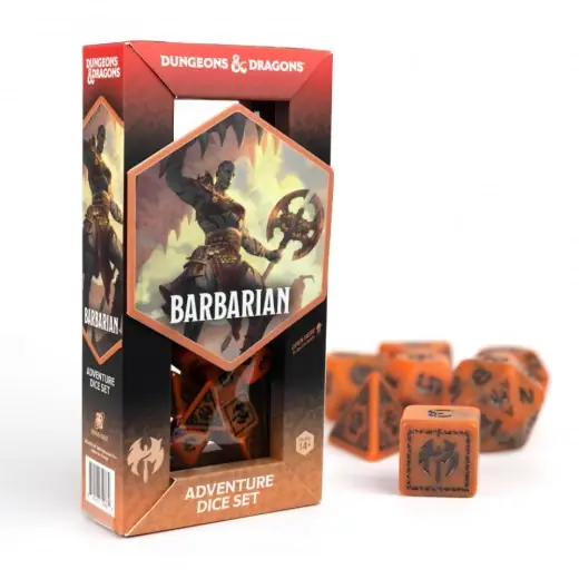 Populärt just nu - Dungeons & Dragons Adventure Dice Set - Barbarian Orange