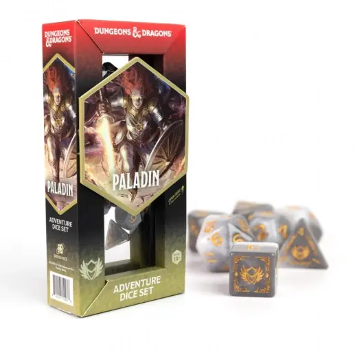 Nyhet i webbutiken - Dungeons & Dragons Adventure Dice Set - Paladin White/Grey