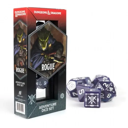 Prissänkt | Dungeons & Dragons Adventure Dice Set - Rogue Purple