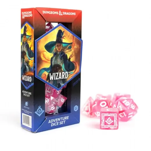 Dungeons & Dragons Adventure Dice Set - Wizard Fuchsia - Gratis retur