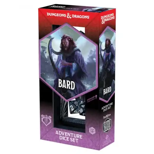Dungeons & Dragons Adventure Dice Set - Bard Blue/Black | Kanonerbjudande