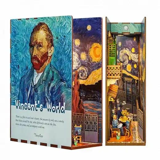 Tonecheer Book Nook - Vincent‘s World | Extra bra pris