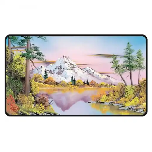 Begränsat antal - Ultra Pro Playmat - Bob Ross Mighty Mountain Lake