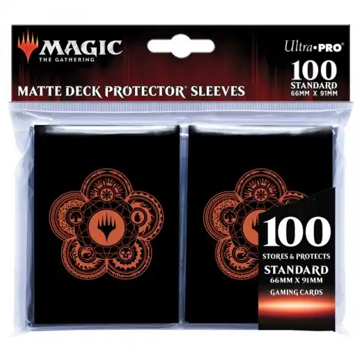 Magic Deck Protector Sleeves 64 x 89 mm - Mana 7 Color Wheel - Premiumkvalitet